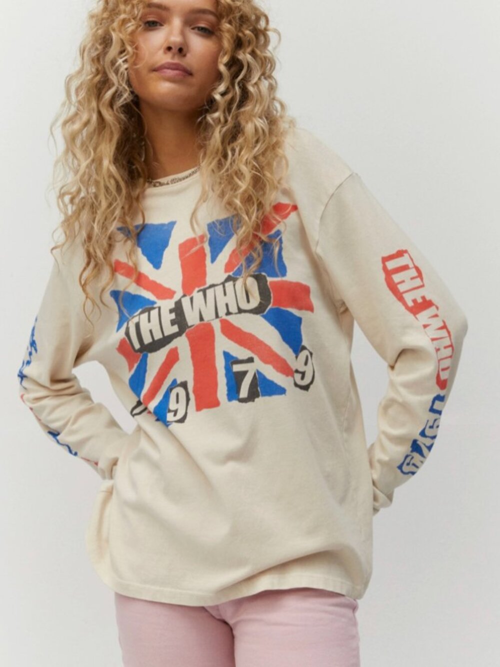 NWT Daydreamer The Who 1979 Long Sleeve Tee Free People Band Boho Graphic S $118